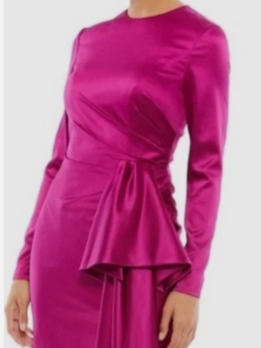 NWT MAC DUGGAL Assymetrical Draped Mini Dress, sz 4 (Style 26644) msrp 348